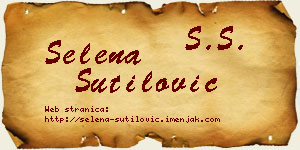 Selena Šutilović vizit kartica